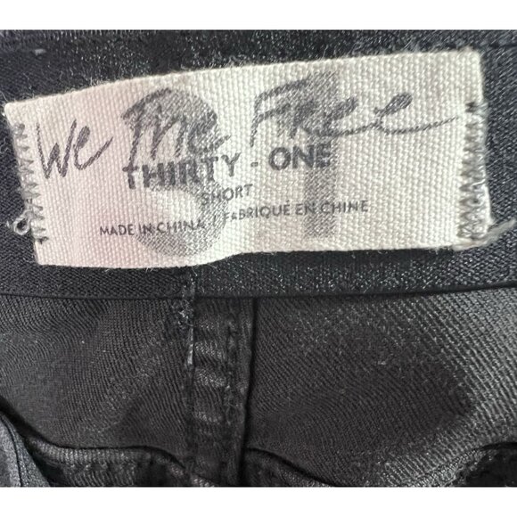 We The Free People Size 31 Flare Jeans Black Stretch Pull On - Picture 8 of 13